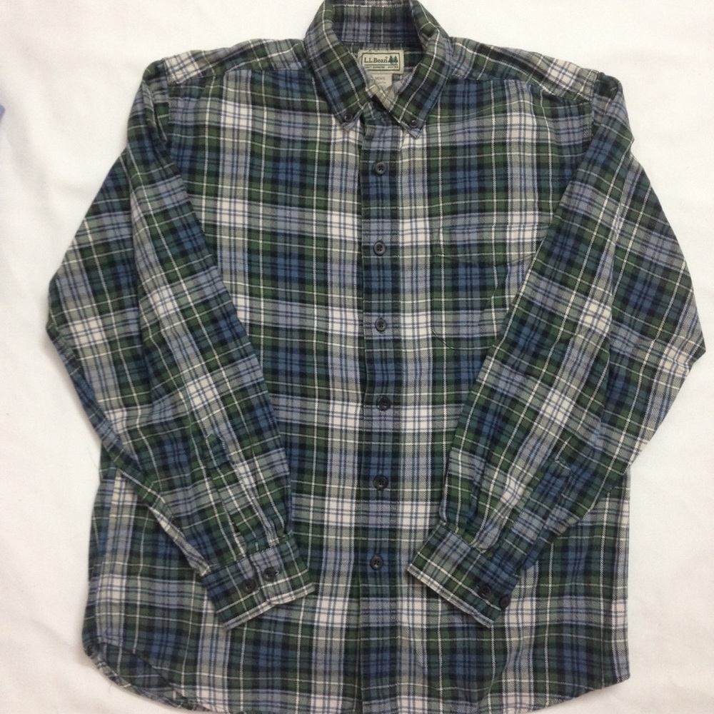 LL bean flannel size small